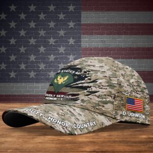 Personalized Us Army Proudly Served Cap