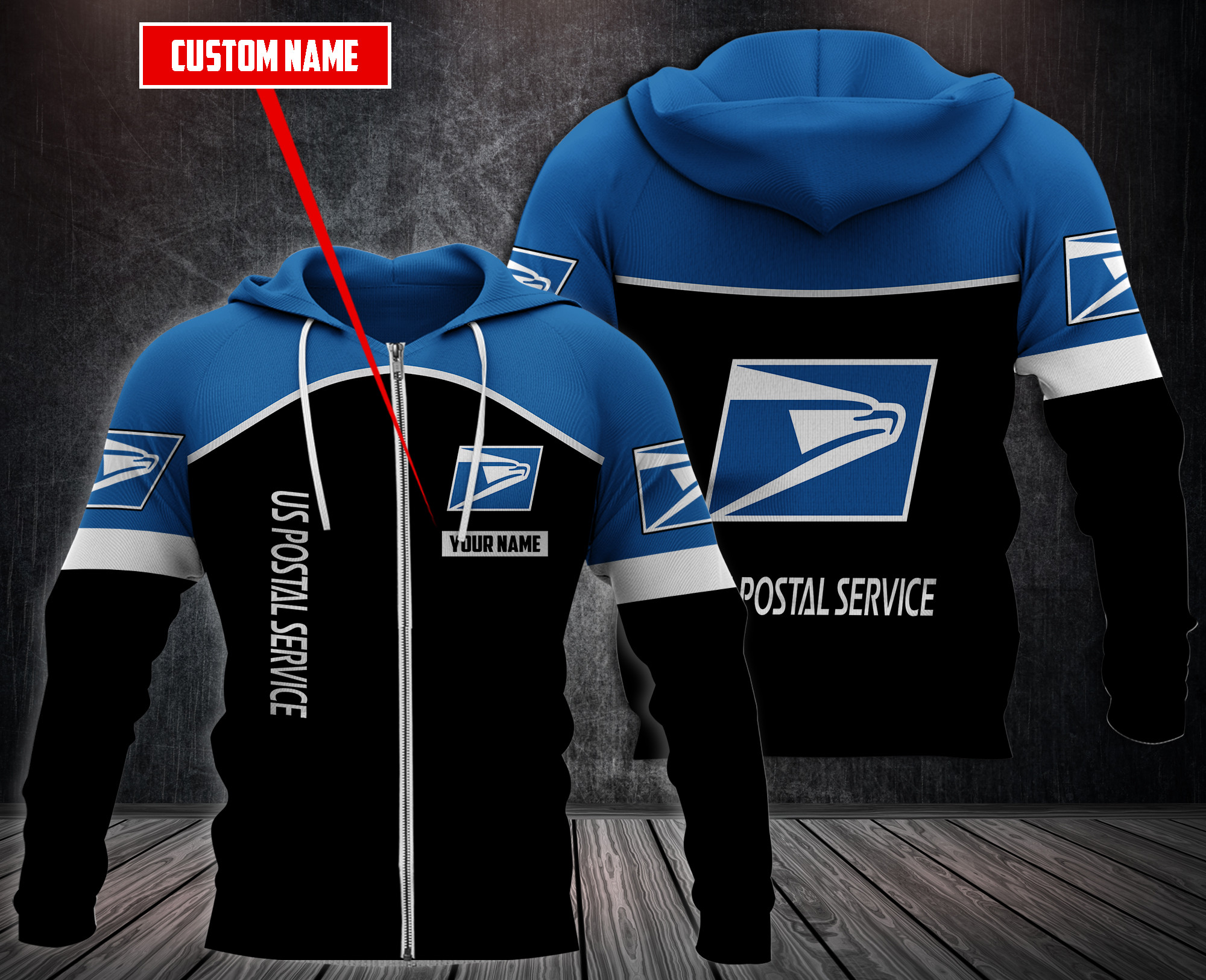 Personalized Us Postal Service 3D Fleece Hoodie Hoodie Personalized Us Postal Service 3D Fleece Hoodie Hoodie