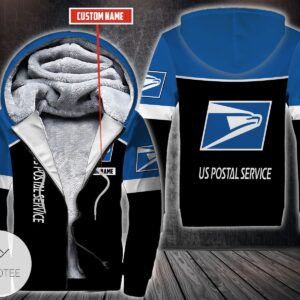 Personalized Us Postal Service Fleece Hoodie