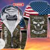 Personalized Usmc Fleece Hoodie