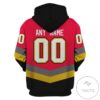 Personalized Vegas Golden Knights Ice Hockey Team Red Hoodie