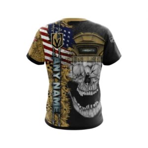 Personalized Vegas Golden Knights Skull Concept 3D Shirt Hoodie
