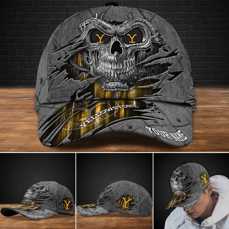 Personalized-Yellowstone-Skull-Custom-Cap-1