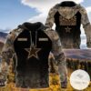 Personalized Your Name Hunting Camo Style Dallas Cowboys Full Print Hoodie