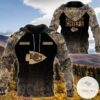 Personalized Your Name Hunting Camo Style Kansas City Chiefs Full Print Hoodie