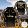 Personalized Your Name Hunting Camo Style Seattle Seahawks Full Print Hoodie
