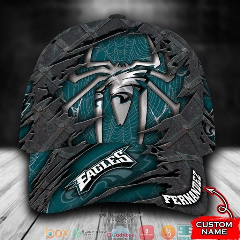 Philadelphia-Eagles-Spider-Man-Nfl-Custom-Name-Cap-1