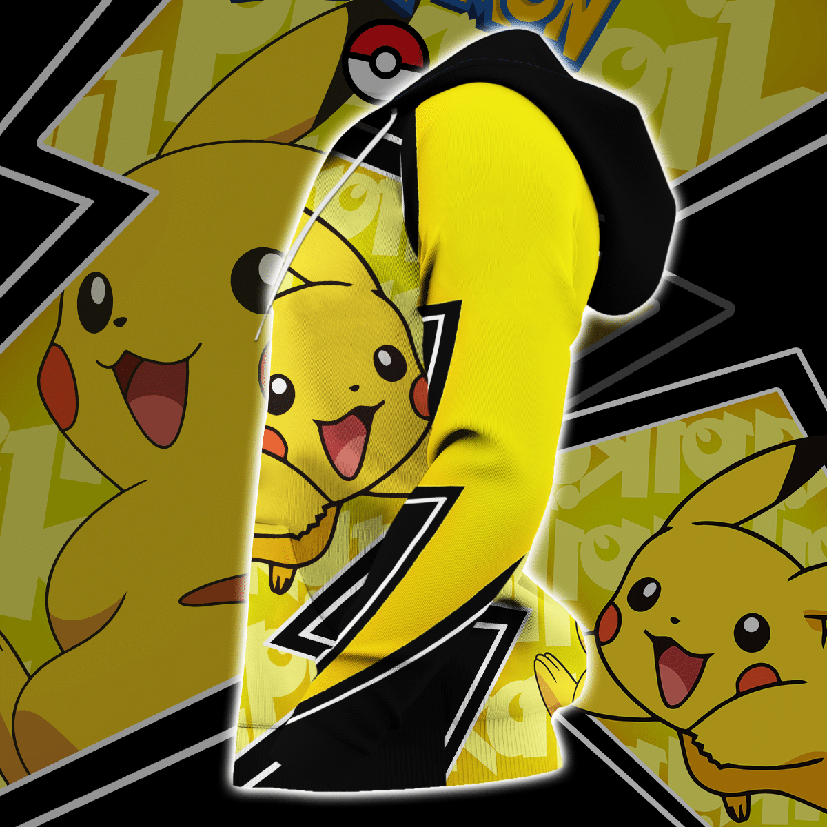Pikachu Costume Pokemon Anime 3D Hoodie Shirt Pikachu Costume Pokemon Anime 3D Hoodie Shirt