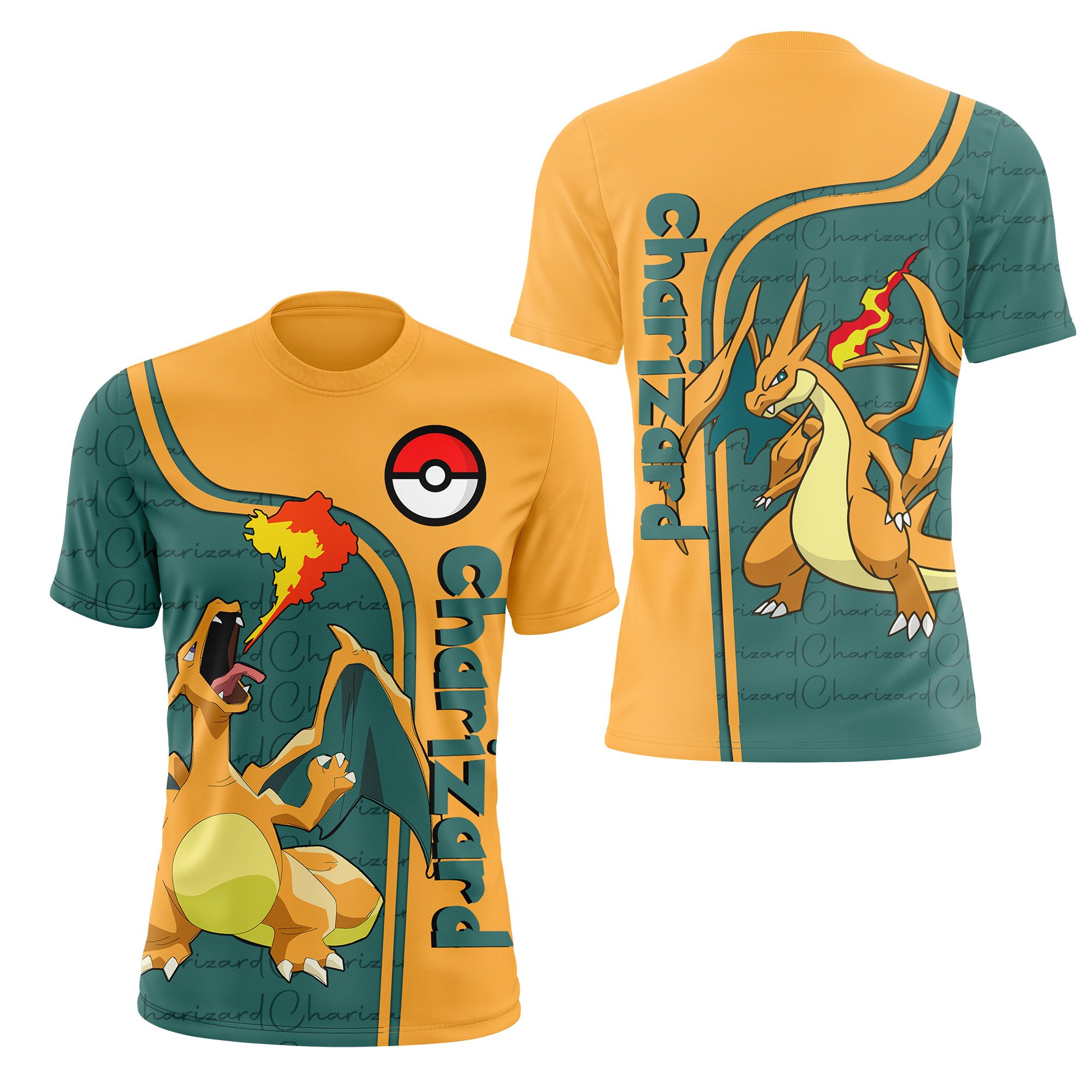 Pokemon Charizard 3D Shirt Hoodie Pokemon Charizard 3D Shirt Hoodie
