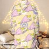 Pokemon Galarian Slowpoke Fleece Hoodie Blanket