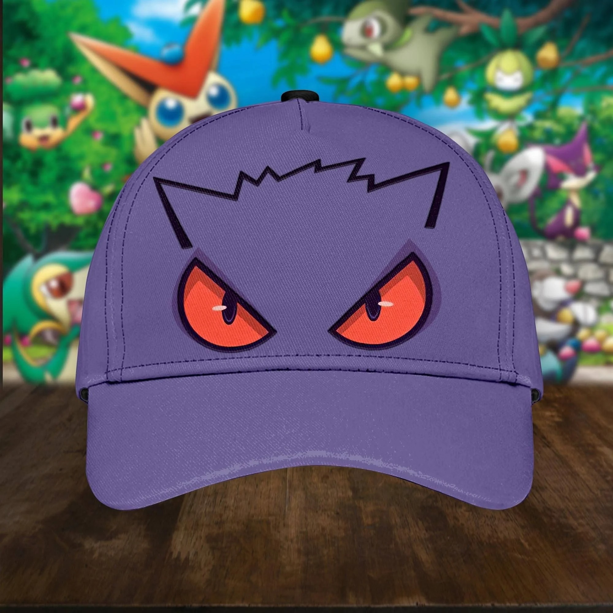 Pokemon Gengar Custom Classic Cap Pokemon Gengar Custom Classic Cap
