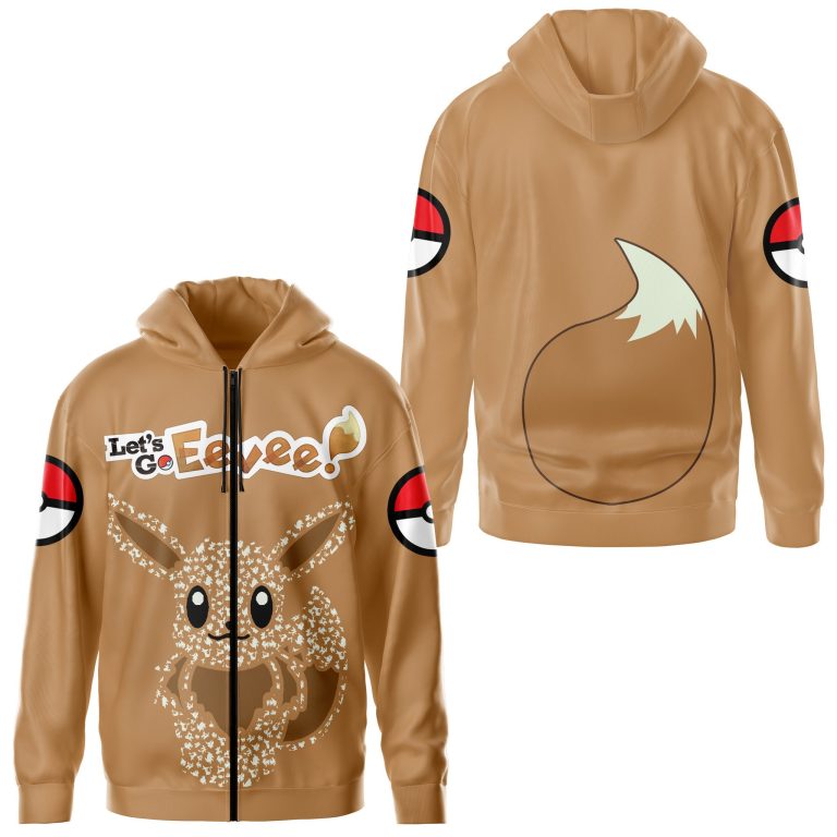 Pokemon-LetS-Go-Eevee-3D-Shirt-Hoodie-1