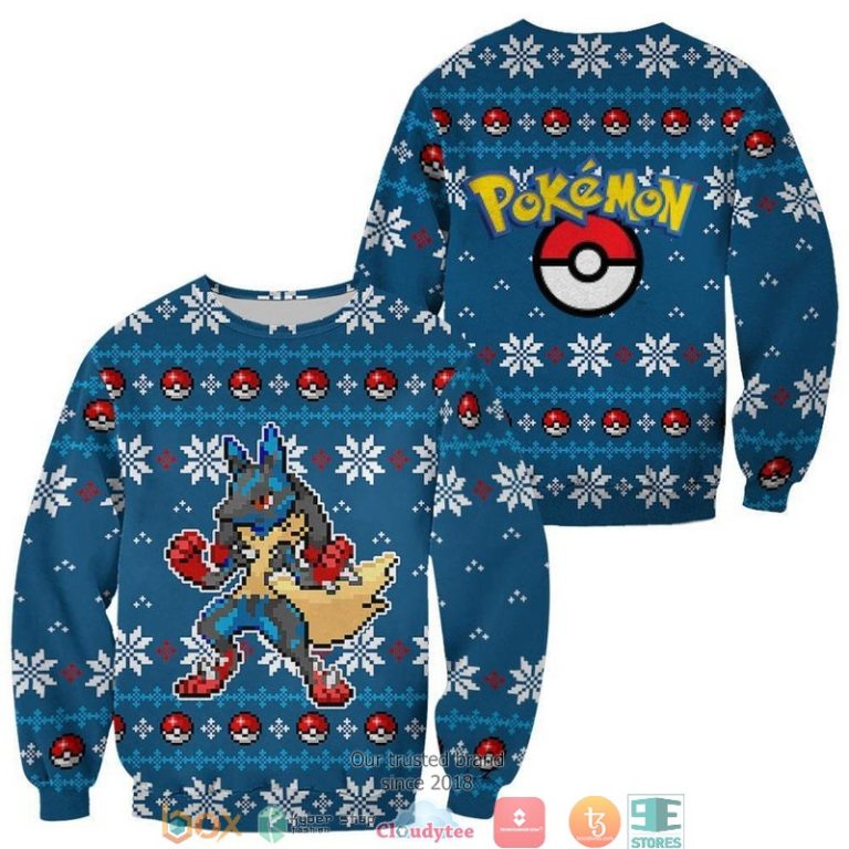 Pokemon-Lucario-Clothes-3D-Shirt-Hoodie-1