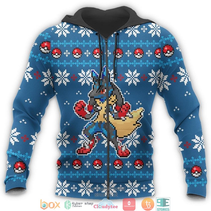 Pokemon Lucario Clothes 3D Shirt Hoodie Pokemon Lucario Clothes 3D Shirt Hoodie