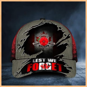 Poppy Canada Lest We Forget Cap Hat