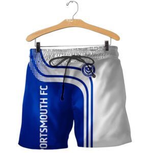Portsmouth Fc Blue White 3D Shirt Hoodie