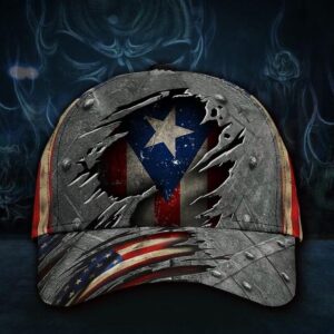 Puerto Rico Flag Patriotic Cap