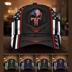 Punisher Skull American Flag Cap Hat