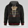 Queen Gucci Black Pattern 3D Hoodie