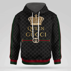 Queen Gucci Black Pattern 3D Hoodie