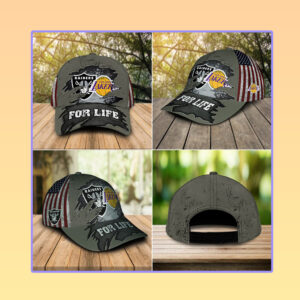 Raiders Los Angeles Lakers For Life Cap