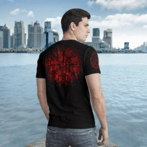 Raven Vegvisir Red Black 3D Shirt Hoodie