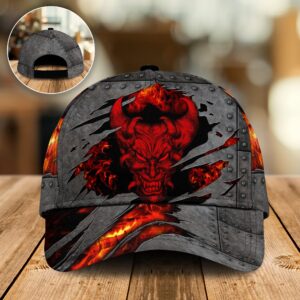 Red Devil Dark Fire Skull Cap