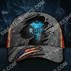 Registered Nurse America Flag All Over Printed Classic Cap