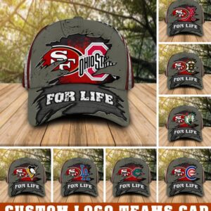 San Francisco 49Ers And Custom Logo Sport Teams For Life Cap
