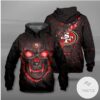 San Francisco 49Ers Lava Skull Hoodie