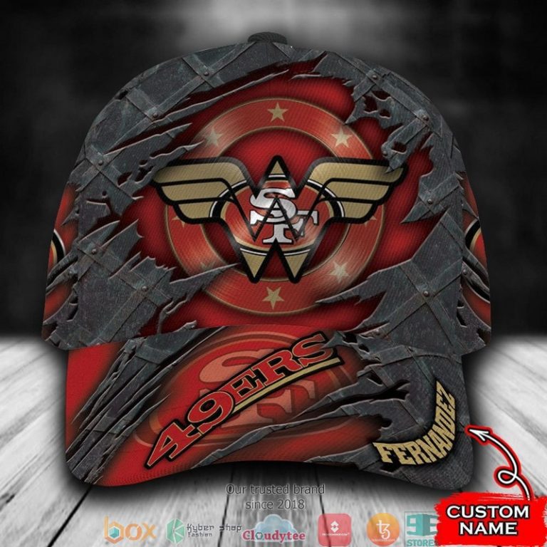 San-Francisco-49Ers-Wonder-Woman-Nfl-Custom-Name-Cap-1