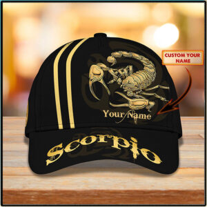 Scorpion Custom Personalized Name Cap