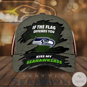 Seattle Seahawks If The Flag Offends You Kiss My Seahawksass Cap