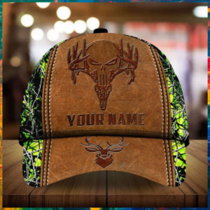Skull Deer Hunting Custom Personalized Name Cap 5