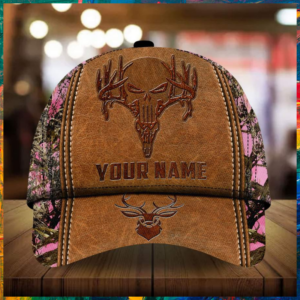 Skull Deer Hunting Custom Personalized Name Cap 8