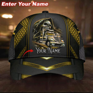 Skull Truck Cap Custom Name