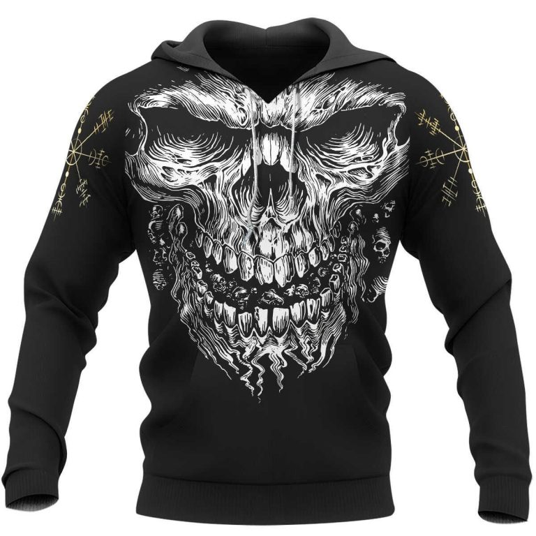 Skull-Vegvisir-3D-Shirt-Hoodie-1