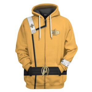 Star Trek Ii Vi Wrath Of Khan Starfleet Kirk Spock Yellow 3D Hoodie Shirt