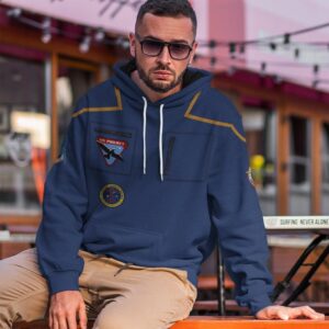 Star Trek Jonathan Archer 3D Hoodie Zip Hoodie
