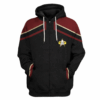 Star Trek Picard 2020 Red 3D Hoodie Shirt