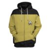 Star Trek The Next Generation 1987 1994 Yellow 3D Hoodie Shirt