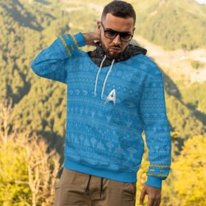Star Trek The Original Series 1966 1969 Blue 3D Shirt Hoodie