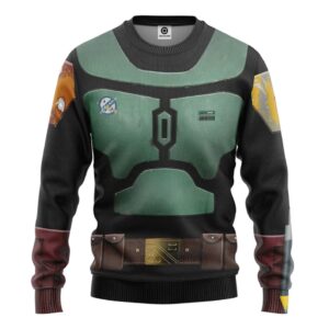 Star Wars Boba Fett In The Black Mando 3D Hoodie Shirt