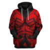 Star Wars Darth Maul Cosplay 3D Hoodie Shirt