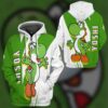 Super Mario Happy Yoshi 3D Hoodie T Shirt Apparel