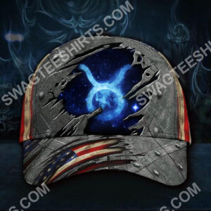Taurus Zodiac America Flag All Over Printed Classic Cap