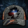 Texas State And American Flag Cap