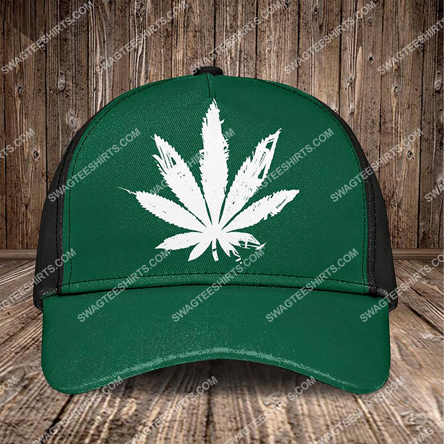 The Marijuana Leaf All Over Printed Classic Cap The Marijuana Leaf All Over Printed Classic Cap