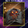 The Skull With Fire %E2%80%8BAll Over Printed Classic Cap