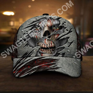 The Skull Zombie %E2%80%8BAll Over Printed Classic Cap
